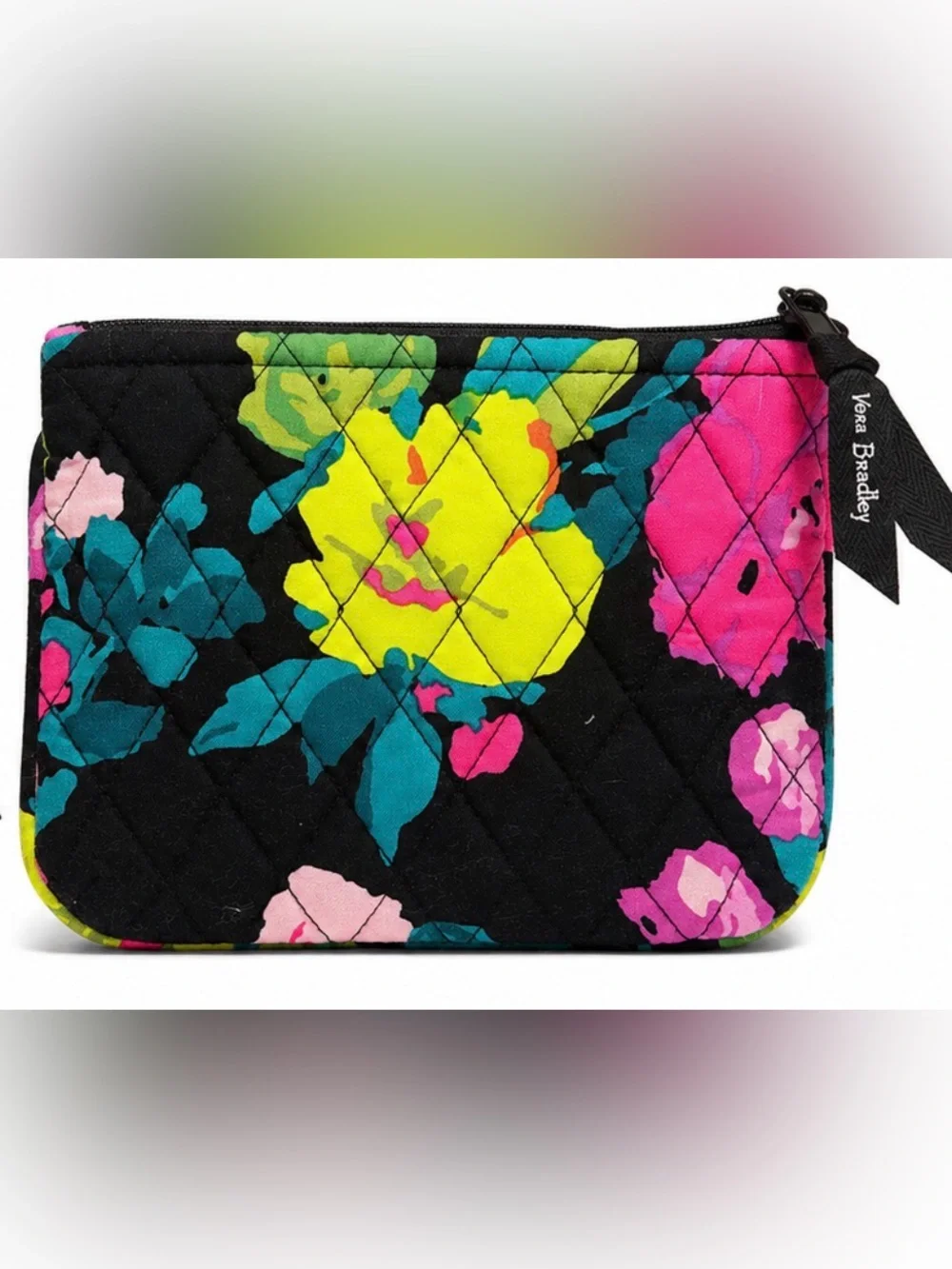 Vera Bradley SUZANI Floral. (RETIRED) Small Zip Cosmetic Bag. LIKE NEW